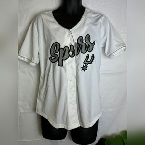 NBA short sleeve shirts for men/Size S/white and gray with some stain